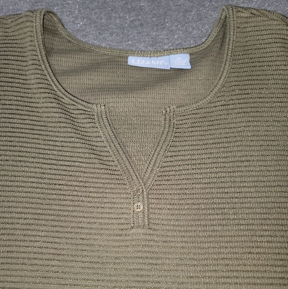 Liz & Me olive green size 5X. - Picture 3 of 4